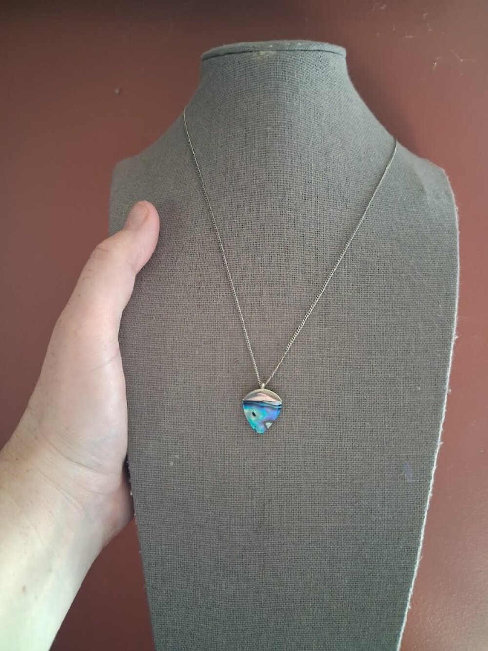 Unique 18 inch Abalone necklace
